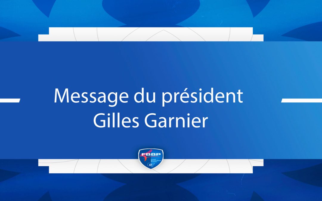Message du Président
