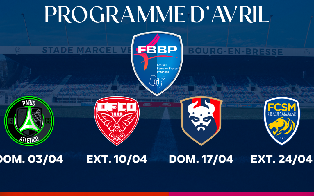 Programme d&rsquo;Avril