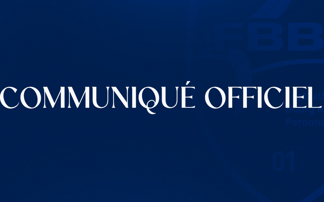 COMMUNIQUÉ OFFICIEL